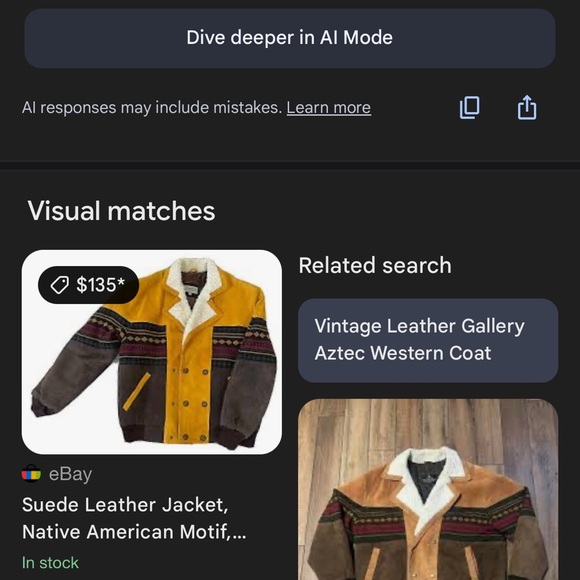 80s Vintage Interstate Leather Smoker Western Native Suede Leather Bomber Jacket - Picture 12 of 13